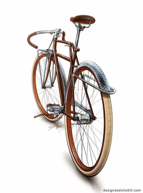 自行車(chē)創(chuàng)意設(shè)計(jì)手繪